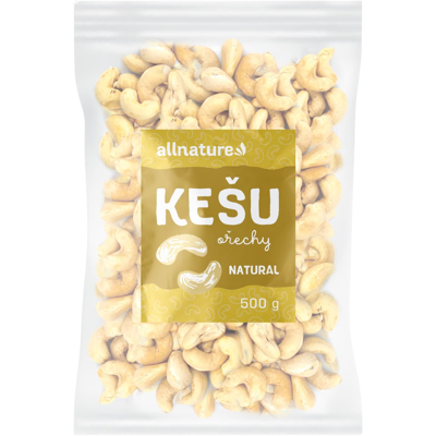 ALLNATURE Kešu jádra natural 500 g ALLNATURE Kešu jádra natural 500 g