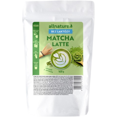 ALLNATURE Matcha latte bez laktózy 1620 g ALLNATURE Matcha latte bez laktózy 1620 g