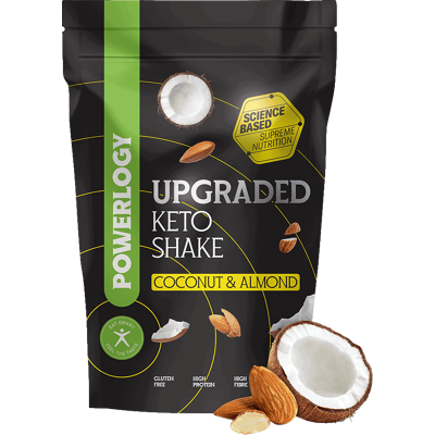 POWERLOGY Upgraded Keto Shake Coconut and Almond 600 g POWERLOGY Upgraded Keto Shake Coconut and Almond 600 g