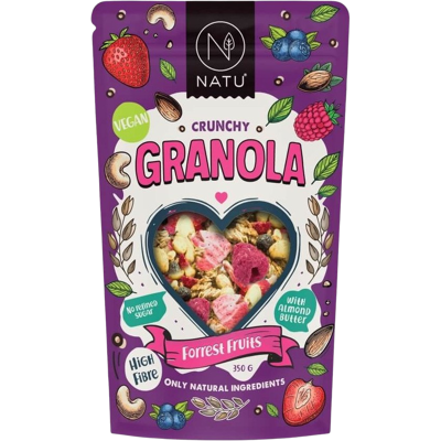 NATU Granola Lesní plody 350 g NATU Granola Lesní plody 350 g