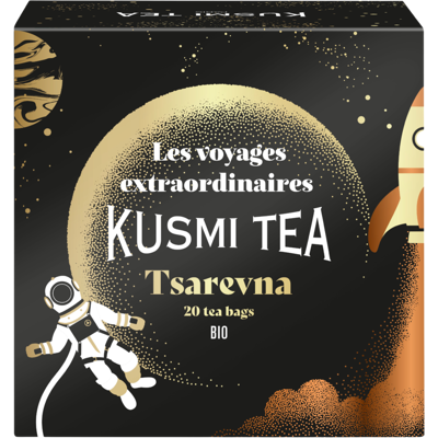 KUSMI TEA Porcovaný černý vánoční čaj Tsarevna Bio 20 sáčků KUSMI TEA Porcovaný černý vánoční čaj Tsarevna Bio 20 sáčků