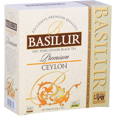 BASILUR Premium Ceylon černý čaj 100 x 2 g BASILUR Premium Ceylon černý čaj 100 x 2 g