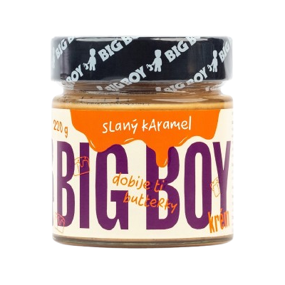 BIG BOY ® Slaný karamel - Arašídový krém s karamelem a himalajskou solí 220 g BIG BOY ® Slaný karamel - Arašídový krém s karamelem a himalajskou solí 220 g
