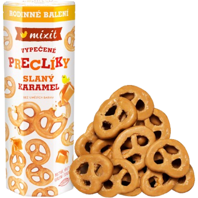 MIXIT Velké preclíky - Slaný karamel 500 g MIXIT Velké preclíky - Slaný karamel 500 g