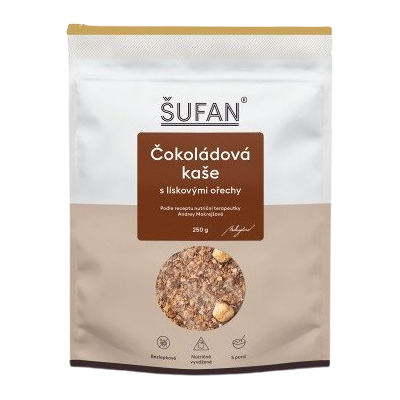 ŠUFAN Čokoládová kaše s lískovými ořechy 250 g ŠUFAN Čokoládová kaše s lískovými ořechy 250 g