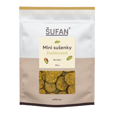 ŠUFAN Mini sušenky pistáciové 180 g ŠUFAN Mini sušenky pistáciové 180 g