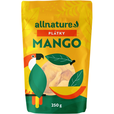 ALLNATURE Sušené mango plátky 250 g ALLNATURE Sušené mango plátky 250 g