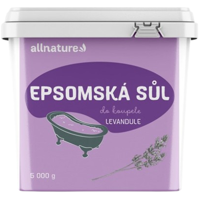 ALLNATURE Epsomská sůl Levandule 5 kg ALLNATURE Epsomská sůl Levandule 5 kg