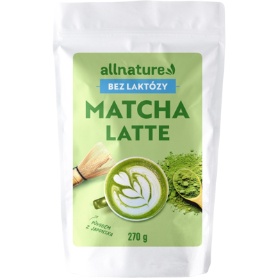 ALLNATURE Matcha latte bez laktózy 270 g ALLNATURE Matcha latte bez laktózy 270 g