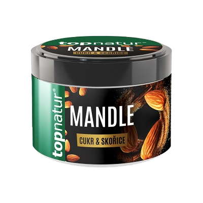TOPNATUR Mandle z pece s cukrem a skořicí 170 g TOPNATUR Mandle z pece s cukrem a skořicí 170 g