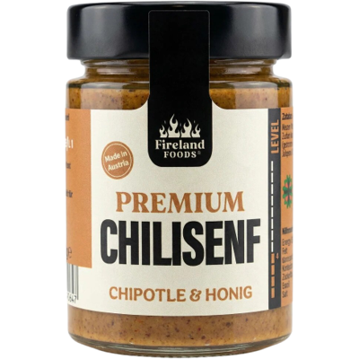 FIRELAND FOODS Chilli hořčice Chipotle & Honey 180 g FIRELAND FOODS Chilli hořčice Chipotle & Honey 180 g