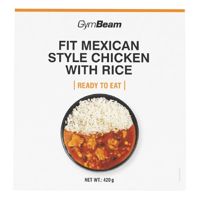 GYMBEAM FIT Kuřecí s rýží na mexický způsob Ready to eat 420 g GYMBEAM FIT Kuřecí s rýží na mexický způsob Ready to eat 420 g