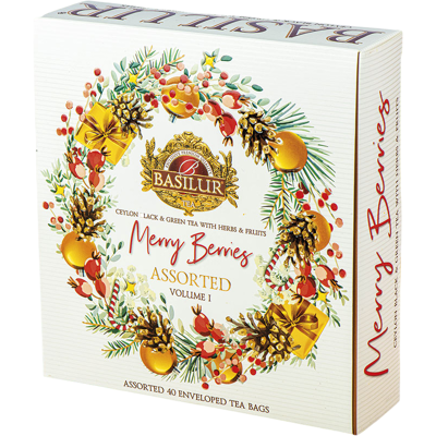 BASILUR Merry Berry Assorted Vol. I přebal 40 sáčků BASILUR Merry Berry Assorted Vol. I přebal 40 sáčků