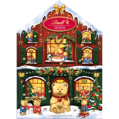 LINDT Čokoláda vánoční kalendář ve tvaru domečku 146 g LINDT Čokoláda vánoční kalendář ve tvaru domečku 146 g