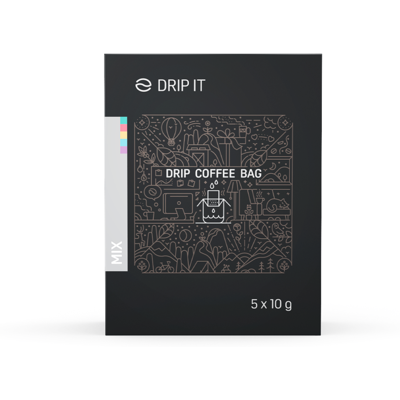 DRIP IT Káva ve filtru Ochutnávkové balení 5 x 10 g DRIP IT Káva ve filtru Ochutnávkové balení 5 x 10 g