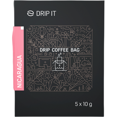 DRIP IT Káva ve filtru Nicaragua Prodecoop 5 x 10 g DRIP IT Káva ve filtru Nicaragua Prodecoop 5 x 10 g
