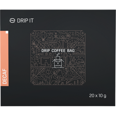 DRIP IT Káva ve filtru Decaf 20 x 10 g DRIP IT Káva ve filtru Decaf 20 x 10 g
