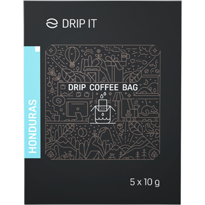 DRIP IT Káva ve filtru Honduras Las Capucas 5 x 10 g DRIP IT Káva ve filtru Honduras Las Capucas 5 x 10 g