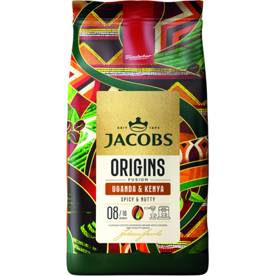 JACOBS Origins - Kenya & Uganda zrnková káva 1000 g JACOBS Origins - Kenya & Uganda zrnková káva 1000 g