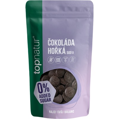 TOPNATUR No Added Sugar Čokoláda hořká 500 g TOPNATUR No Added Sugar Čokoláda hořká 500 g