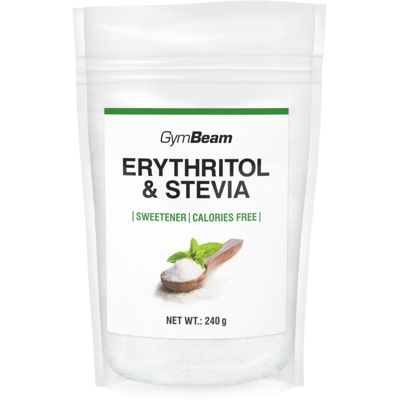 GYMBEAM Erythritol & Stévie sladidlo 240 g GYMBEAM Erythritol & Stévie sladidlo 240 g