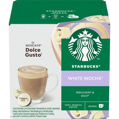 STARBUCKS White Mocha by NESCAFÉ Dolce Gusto 12 kapslí STARBUCKS White Mocha by NESCAFÉ Dolce Gusto 12 kapslí