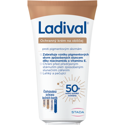 Ladival Krém na opalování s vitamínem E SPF 50+ - Ochrana pleti Ladival Krém na opalování s vitamínem E SPF 50+ - Ochrana pleti