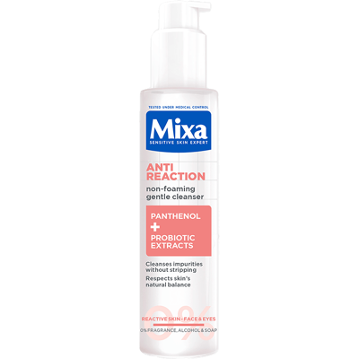 MIXA Zklidňující nepěnivý čisticí gel Anti-Reaction 150 ml MIXA Zklidňující nepěnivý čisticí gel Anti-Reaction 150 ml