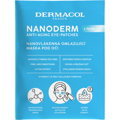 DERMACOL NANODERM Nanovlákenná suchá omlazující maska pod oči 2 ks DERMACOL NANODERM Nanovlákenná suchá omlazující maska pod oči 2 ks