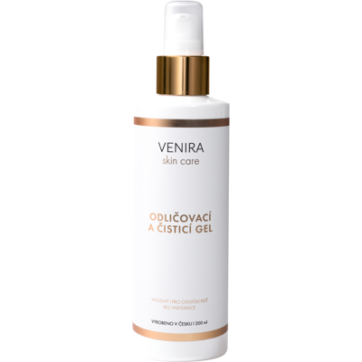 Venira Odličovač a čistící gel - Citlivá pokožka - 200ml Venira Odličovač a čistící gel - Citlivá pokožka - 200ml