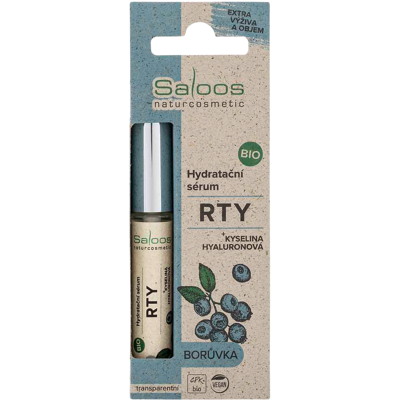 SALOOS Hydratační sérum na rty Bio, Borůvka + kyselina hyaluronová 7 ml SALOOS Hydratační sérum na rty Bio, Borůvka + kyselina hyaluronová 7 ml