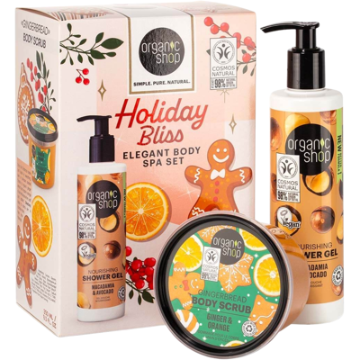 ORGANIC SHOP Vánoční koupelový set Holiday Bliss 280 ml/250 ml ORGANIC SHOP Vánoční koupelový set Holiday Bliss 280 ml/250 ml