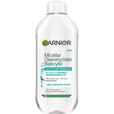 GARNIER Micelární čisticí voda s kyselinou salicylovou 400 ml GARNIER Micelární čisticí voda s kyselinou salicylovou 400 ml