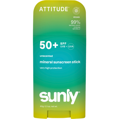ATTITUDE Minerální opalovací krém Sunly SPF 50+ bez vůně 60 g ATTITUDE Minerální opalovací krém Sunly SPF 50+ bez vůně 60 g