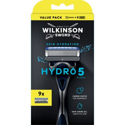 WILKINSON SWORD Hydro 5 Skin Hydration XXL Náhradní hlavice 9ks + strojek WILKINSON SWORD Hydro 5 Skin Hydration XXL Náhradní hlavice 9ks + strojek