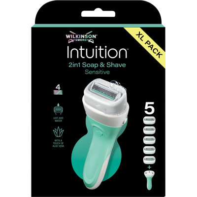 WILKINSON SWORD Intuition 2in1 Sensitive XXL - Strojek + náhradní hlavice 4 ks WILKINSON SWORD Intuition 2in1 Sensitive XXL - Strojek + náhradní hlavice 4 ks