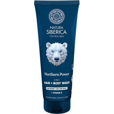 NATURA SIBERICA Arctic Wild Mycí gel 3v1 na vlasy, tělo a vousy Severní síla 200 ml NATURA SIBERICA Arctic Wild Mycí gel 3v1 na vlasy, tělo a vousy Severní síla 200 ml
