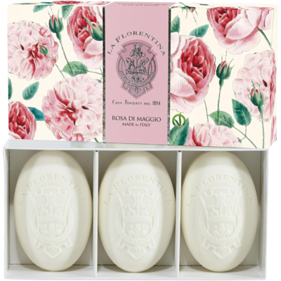 Ruce La Florentina Rose of May - Set 3 x 150 g - Mýdlo na ruce Ruce La Florentina Rose of May - Set 3 x 150 g - Mýdlo na ruce