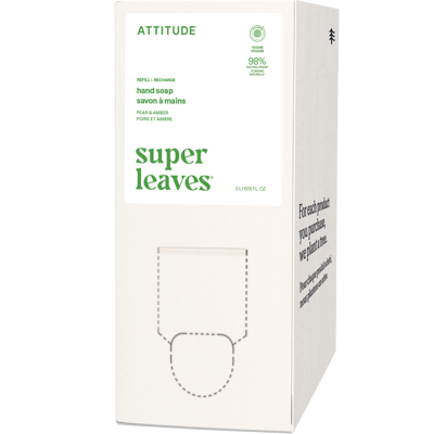 ATTITUDE Mýdlo na ruce Super leaves s hruška a amber náhradní kanystr 2 l ATTITUDE Mýdlo na ruce Super leaves s hruška a amber náhradní kanystr 2 l