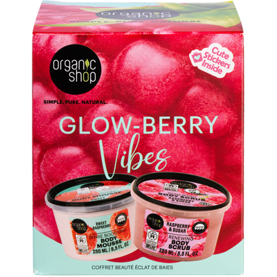 ORGANIC SHOP Glow-Berry Vibes Beauty Set 2 x 250 ml ORGANIC SHOP Glow-Berry Vibes Beauty Set 2 x 250 ml