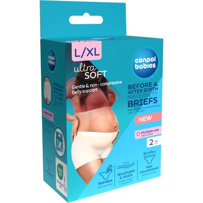 CANPOL BABIES Těhotenské a poporodní kalhotky 2v1 L/XL 2 ks CANPOL BABIES Těhotenské a poporodní kalhotky 2v1 L/XL 2 ks