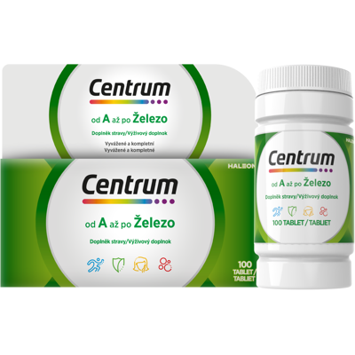 Centrum A po Železo Multivitamín - Podpora imunity & energie Centrum A po Železo Multivitamín - Podpora imunity & energie