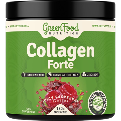 GreenFood Nutrition Collagen Forte - Šťavnatá Malina - Výživový Doplněk GreenFood Nutrition Collagen Forte - Šťavnatá Malina - Výživový Doplněk