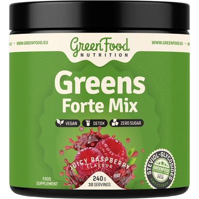 GreenFood Nutrition Greens Forte Mix - Šťavnatá malina - Potravinový doplněk GreenFood Nutrition Greens Forte Mix - Šťavnatá malina - Potravinový doplněk