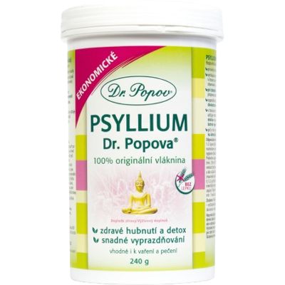 DR.POPOV Psyllium indická rozpustná vláknina 240 g DR.POPOV Psyllium indická rozpustná vláknina 240 g