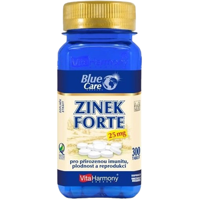 VITAHARMONY EKO Zinek Forte 25 mg 300 tablet VITAHARMONY EKO Zinek Forte 25 mg 300 tablet