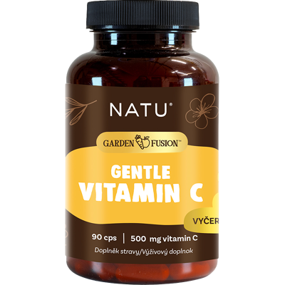 NATU Garden Fusion. Vitamin C 500 mg pro imunitu 90 kapslí NATU Garden Fusion. Vitamin C 500 mg pro imunitu 90 kapslí