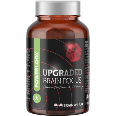 POWERLOGY Upgraded Brain Focus 60 kapslí POWERLOGY Upgraded Brain Focus 60 kapslí