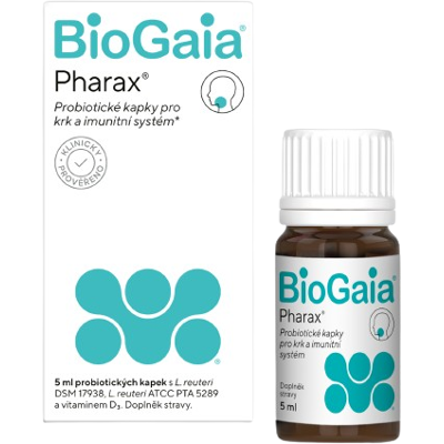 BioGaia Pharax Probiotické kapky - Podpora ústní mikrobioty BioGaia Pharax Probiotické kapky - Podpora ústní mikrobioty