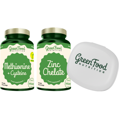GreenFood Nutrition Methionin + Cysteine + Zinek Chelát - Doplněk stravy GreenFood Nutrition Methionin + Cysteine + Zinek Chelát - Doplněk stravy